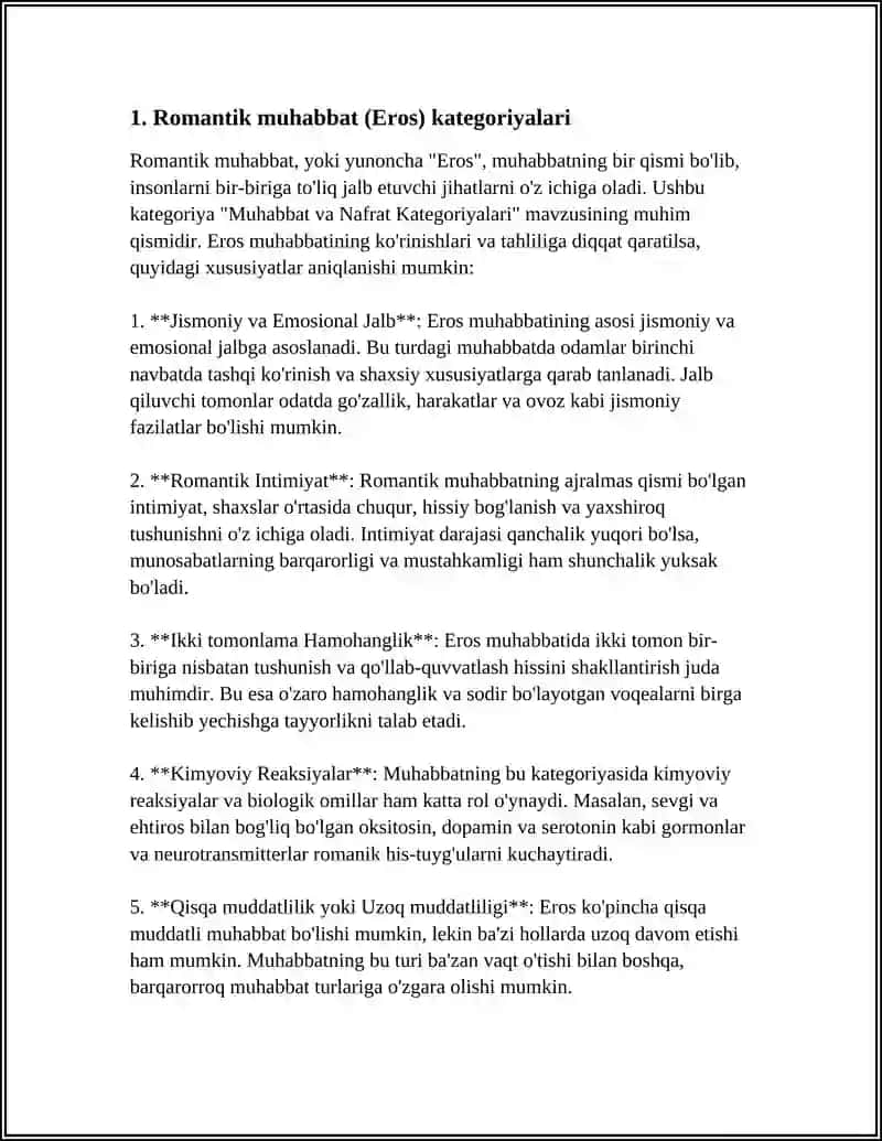 MUHABBAT VA NAFRAT KATEGORIYALARI 3