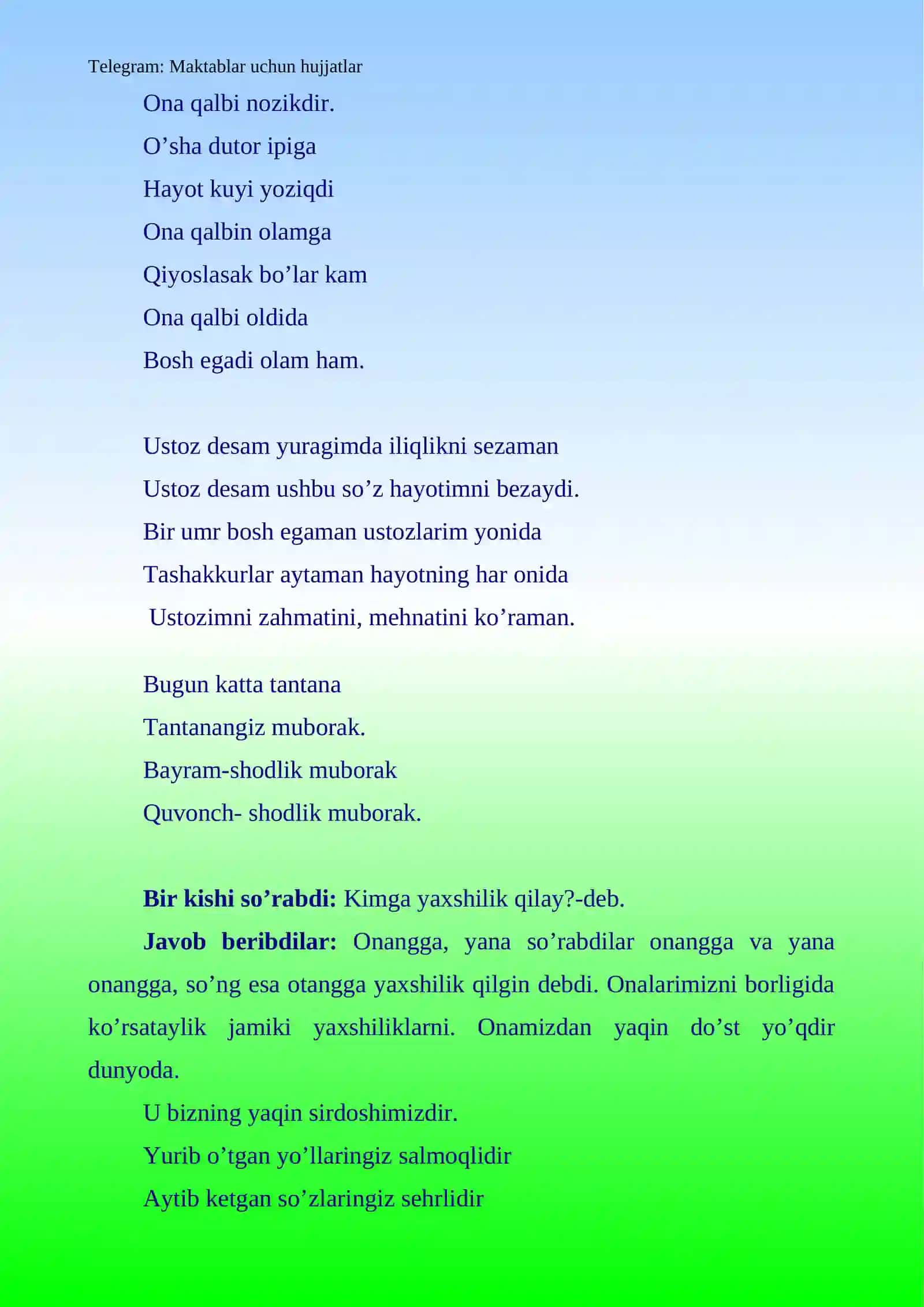 Ayol borki- olam munavvar 3