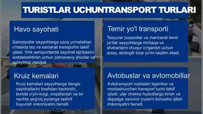 Turizmda transportning ahamiyati 3