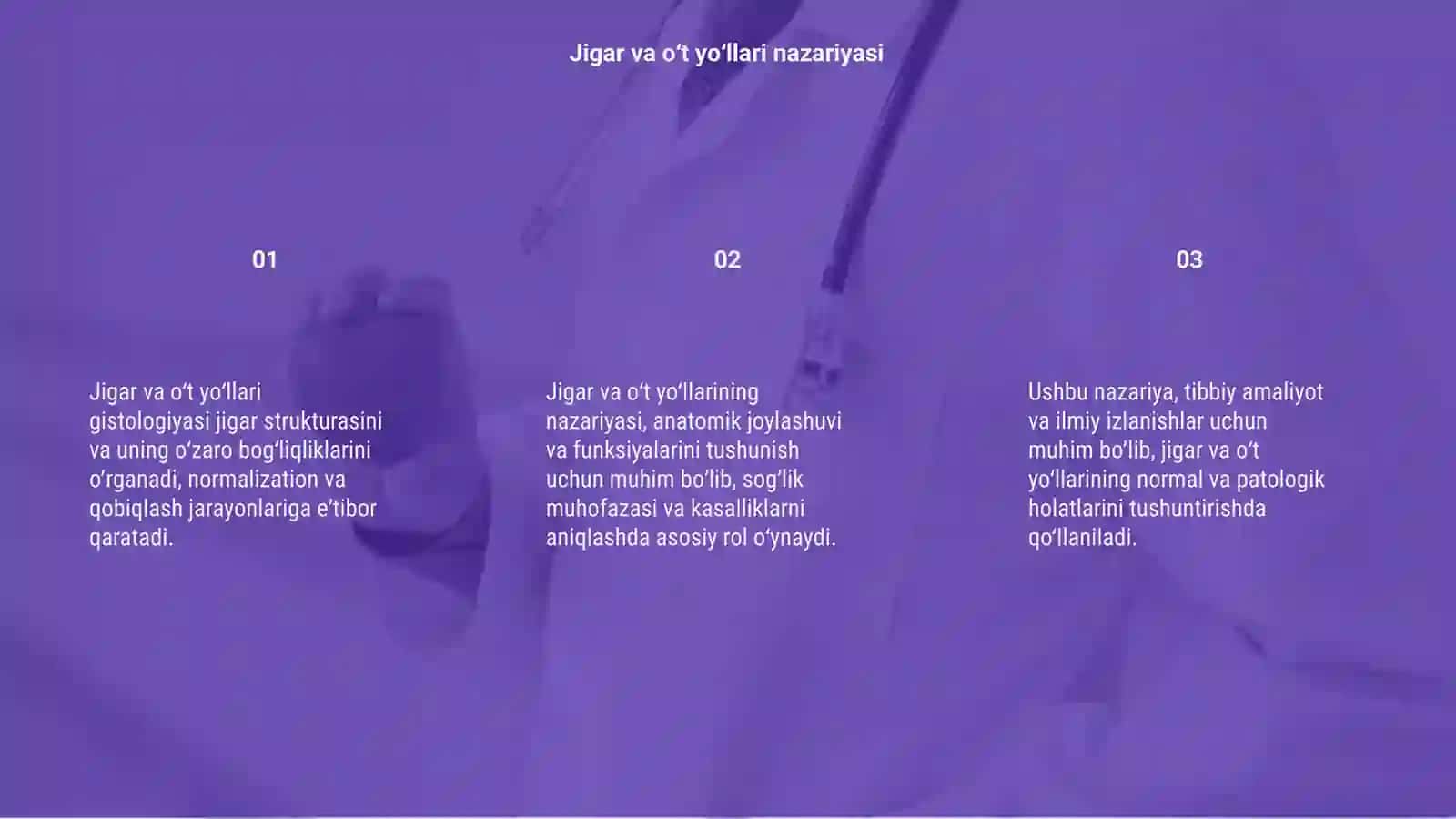 Jigar va oʻt yoʻllari gistologiyasi 3