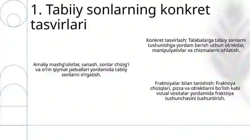 Tabiiy sonlarni òqitish metodikasi 3