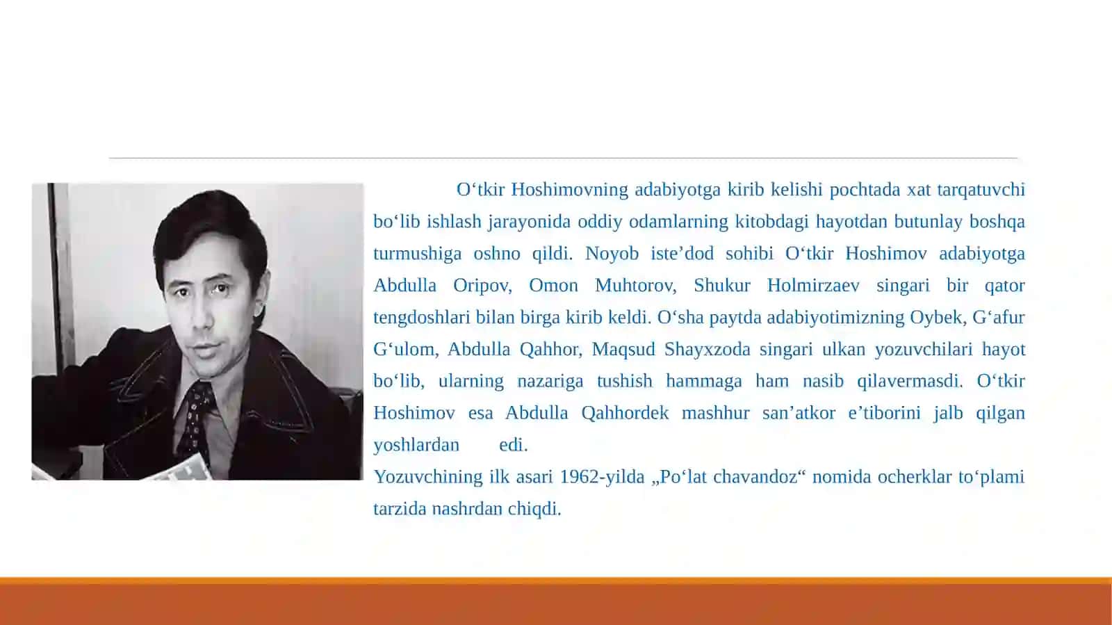 Dars Ishlanmasi O‘tkir Hoshimov mavzusida 3