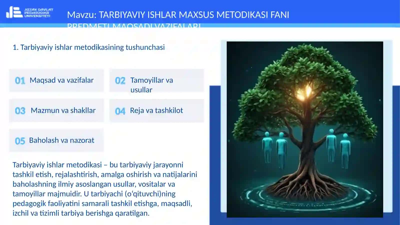 TARBIYAVIY ISHLAR MAXSUS METODIKASI FANI 3