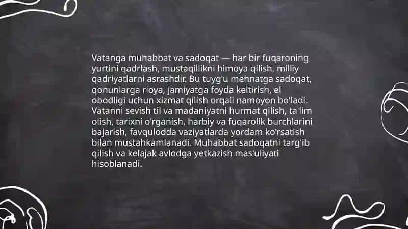 Vatanga muhabbat va sadoqat 3