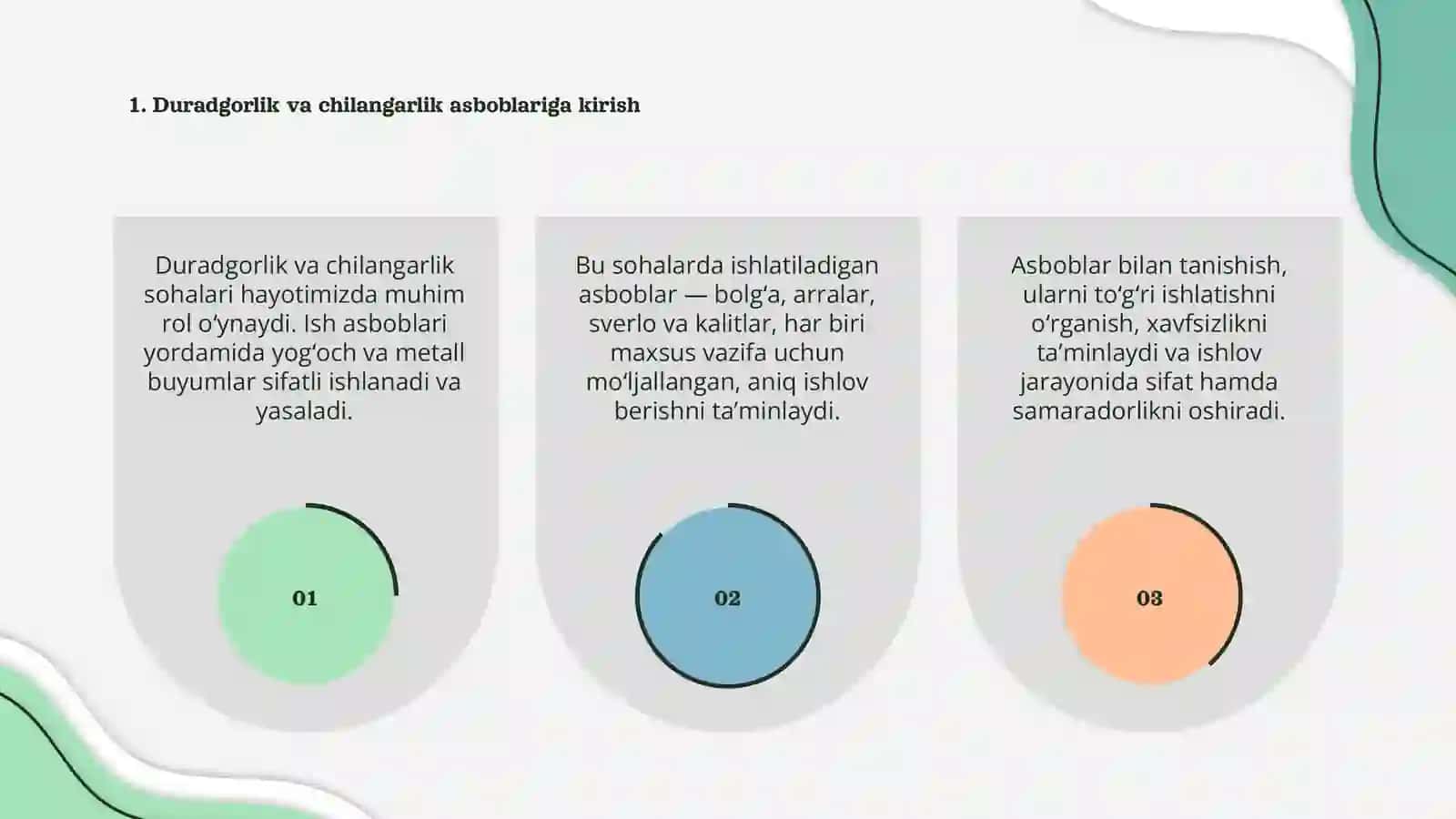 Duradgorlik va chilangarlik ish asboblari 3