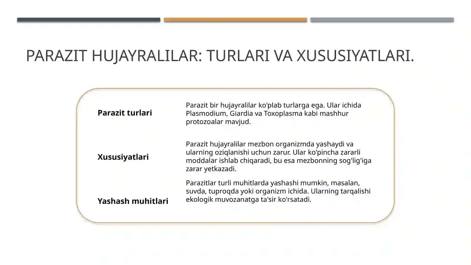 Parazit bir hujayralilar 3