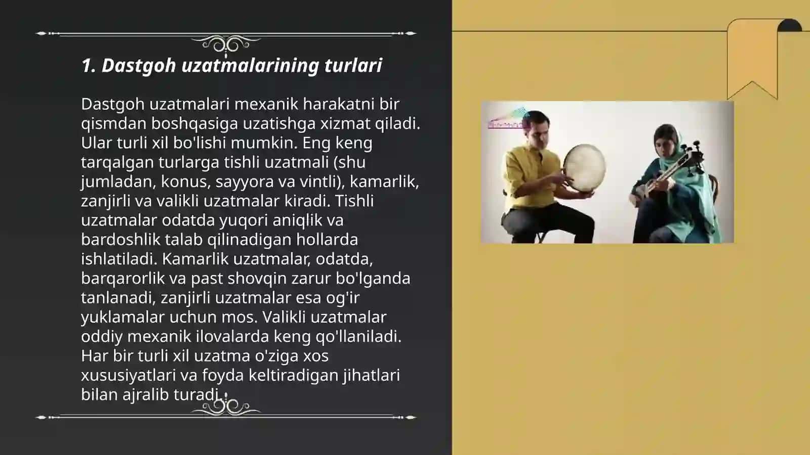 Dastgoh uzatmalari 3
