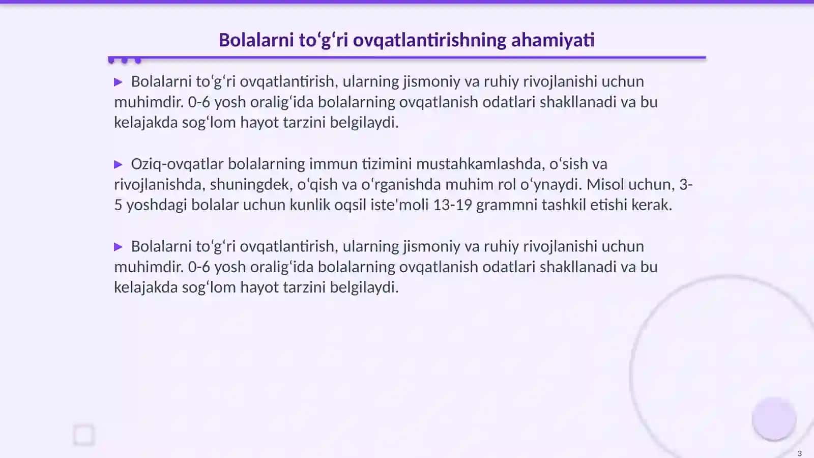 Bolalarni ovqatlantirish 3