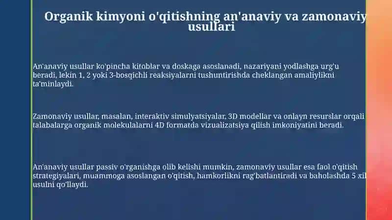 Organikkimyoo'qitishmetodlari 3