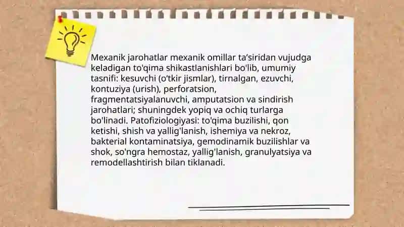 Mexanik Jarohatlar 3
