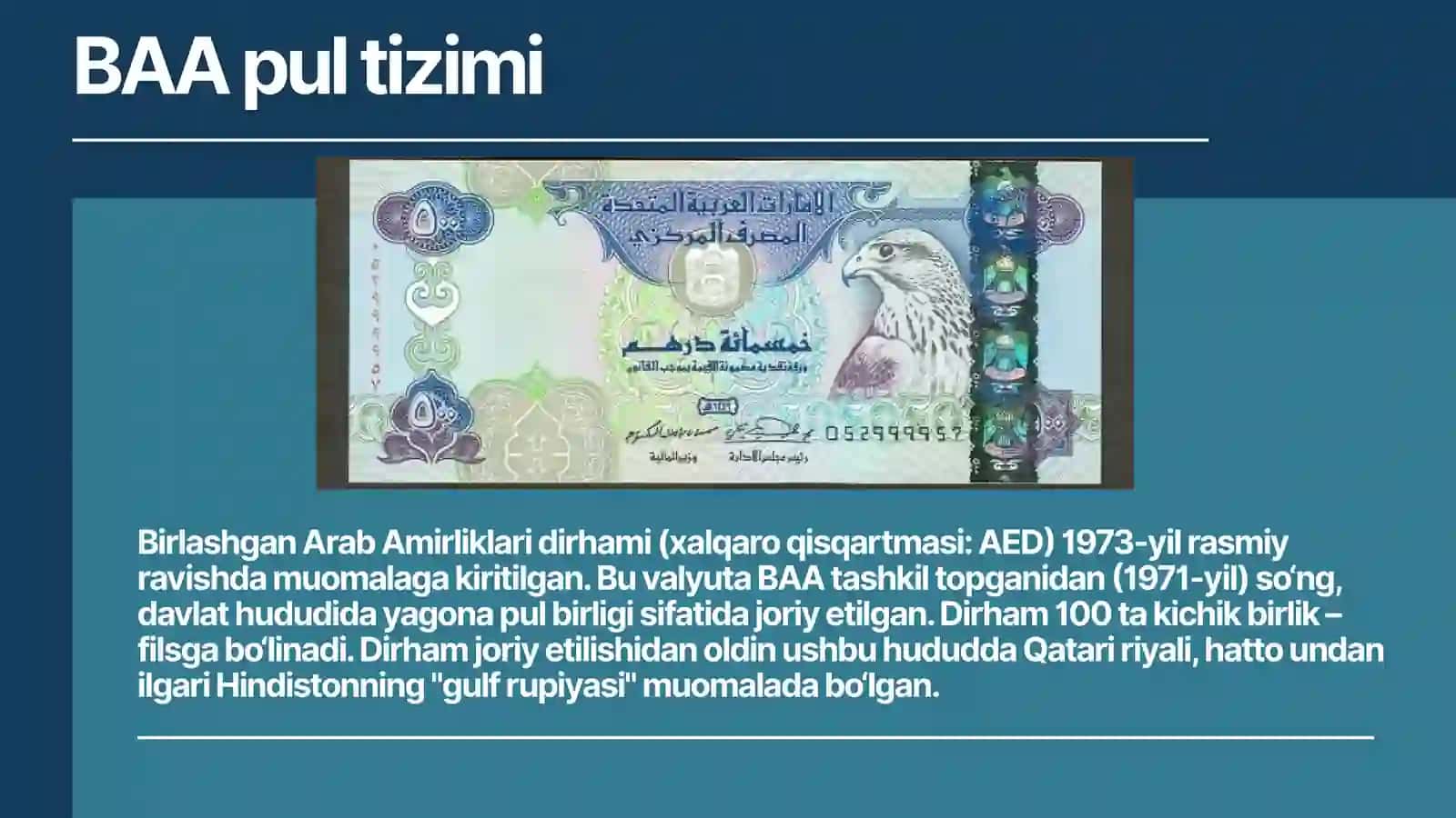 BAA pul tizimi 3