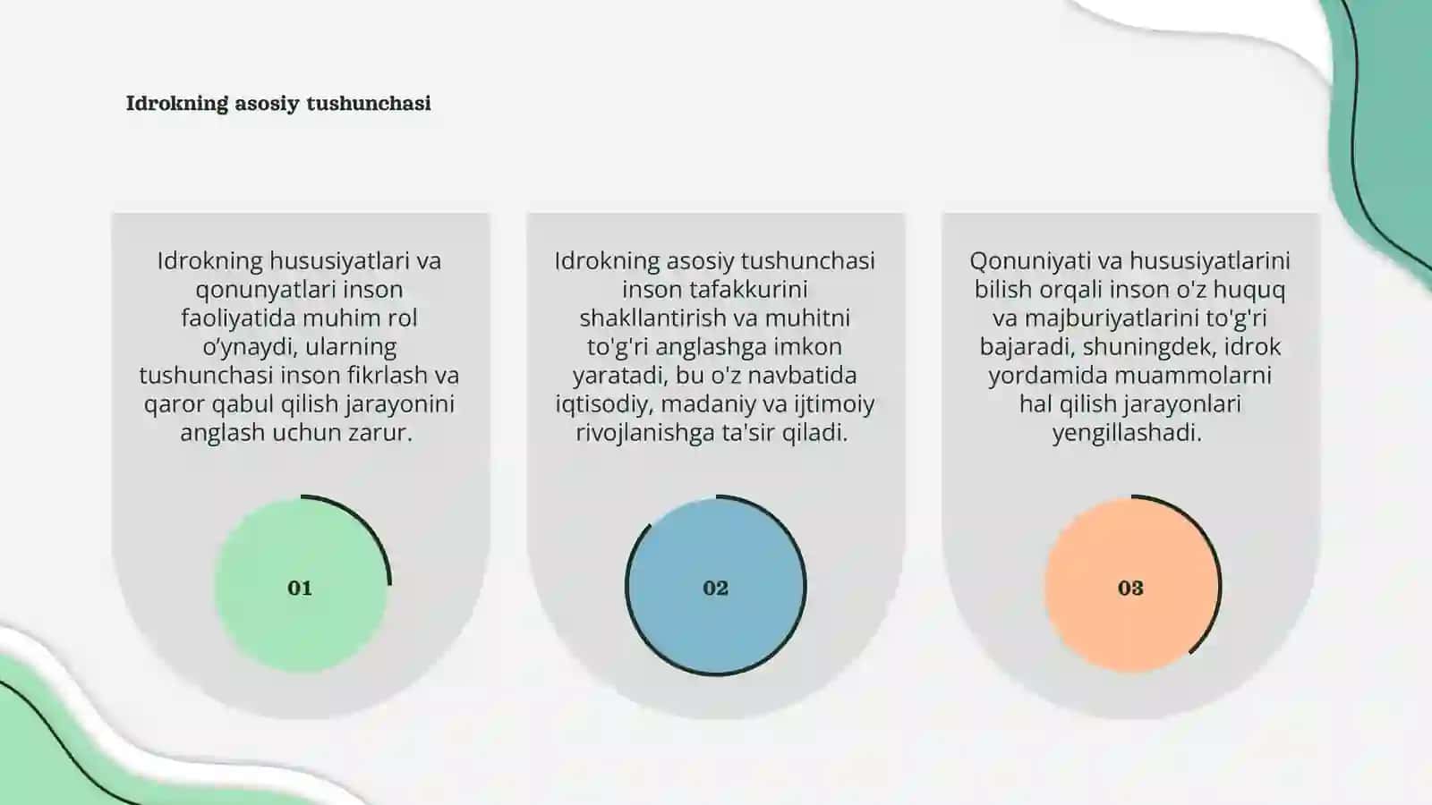 Idrokning hususiyatlari va qonunyatlari 3
