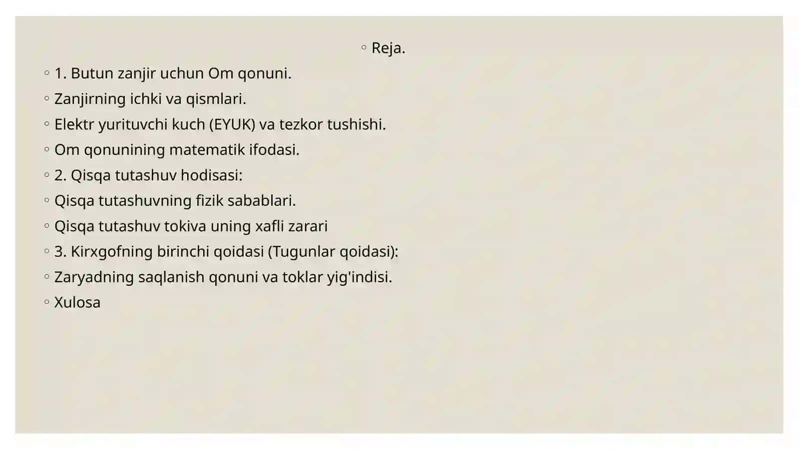 Malakaviy amaliyot dasturi 3