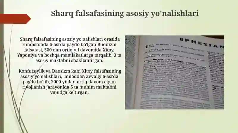 Sharq va G'arb falsafiy muqolalar 3