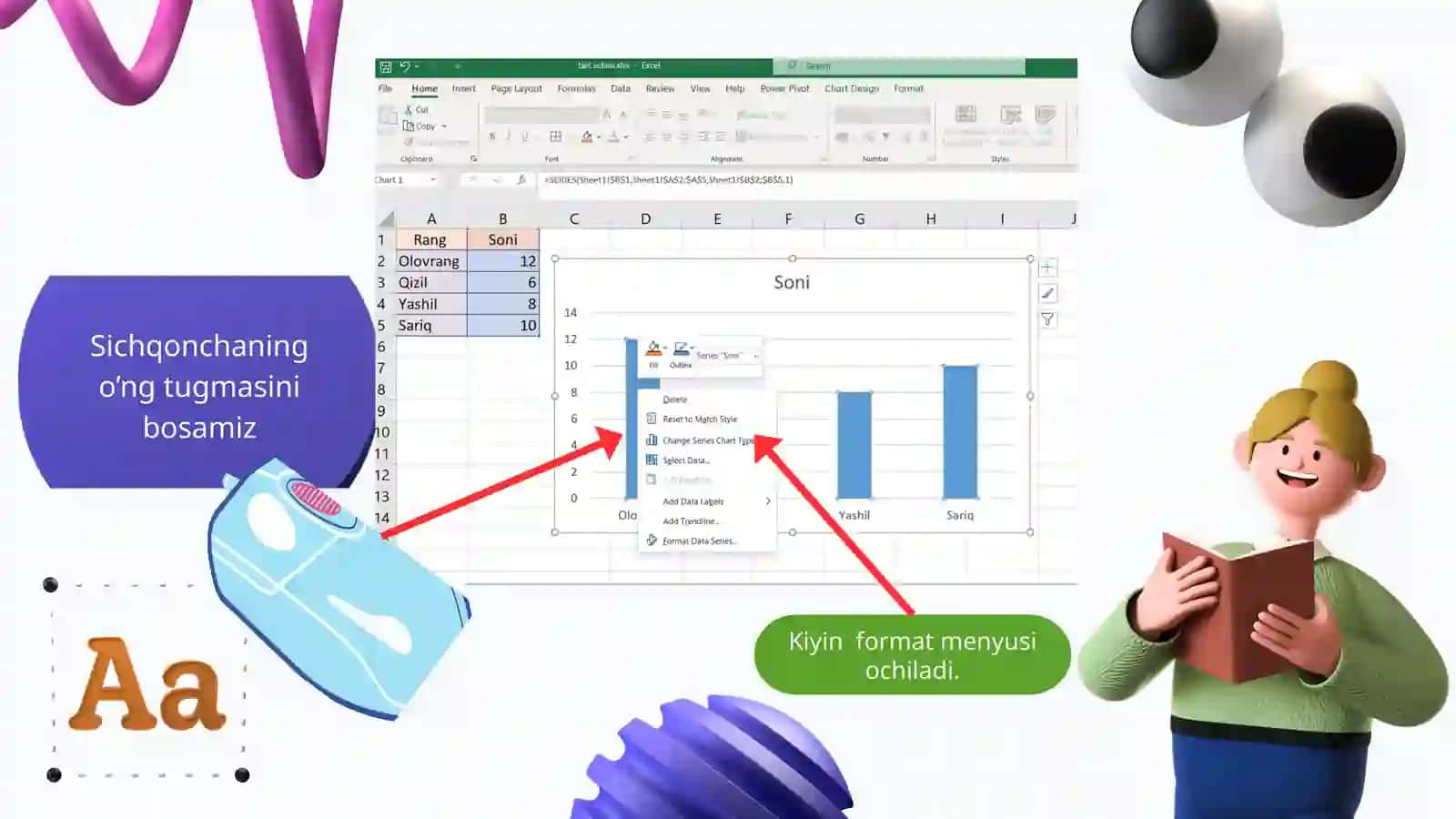 USTUNLI DIAGRAMMA USTUNLARI RANGINI OʻZGARTIRISH 3
