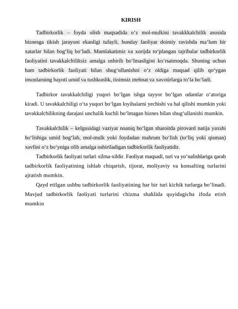 TADBIRKORLIK SHAKLLARI VA ULARNING XUSUSIYATLARI 3
