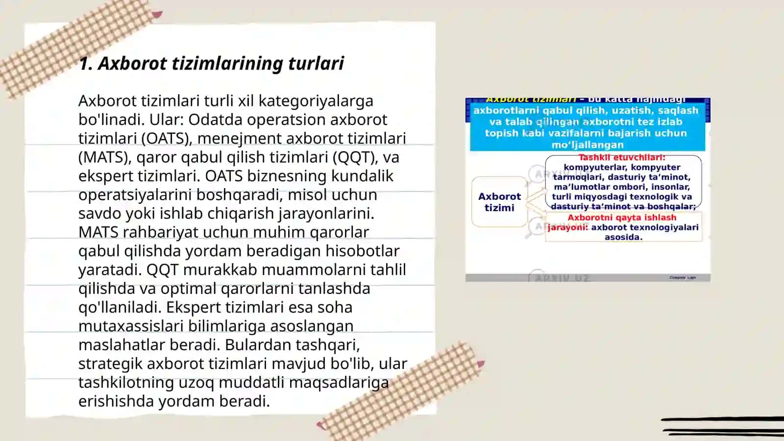 Axborot tizimlari va texnologiyalari 3