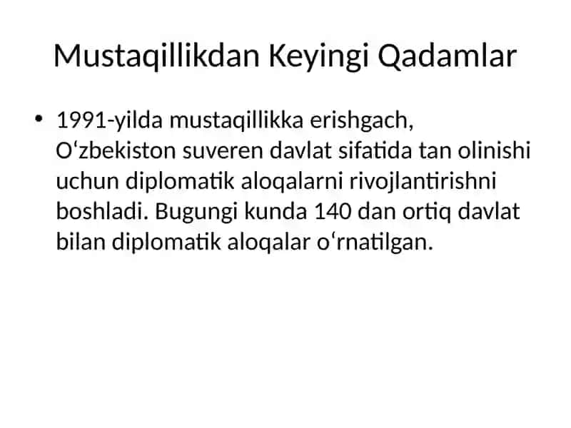 O‘zbekiston va Jahon Hamjamiyati 3