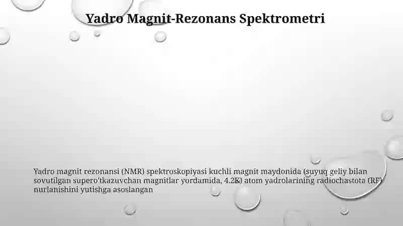 Yadro Magnit-Rezonans Spektrometri 3