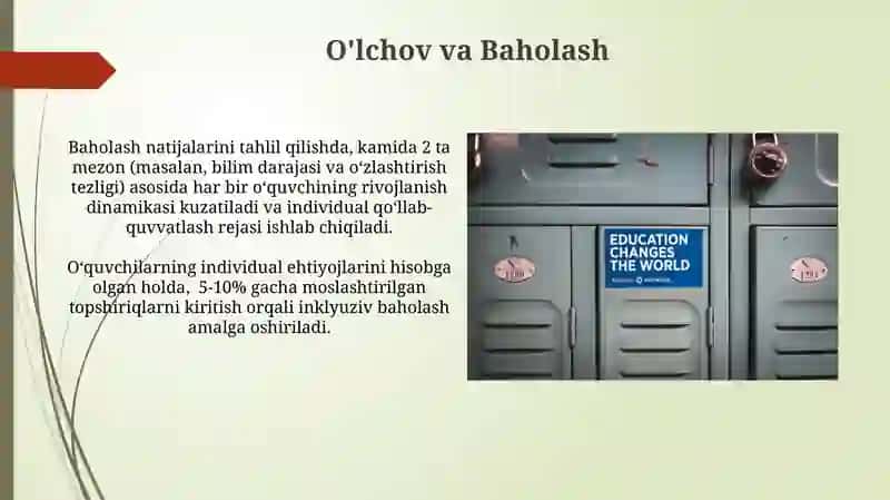 Integratsiyalashgan ta'limni amalayotga tadbiq etish 3