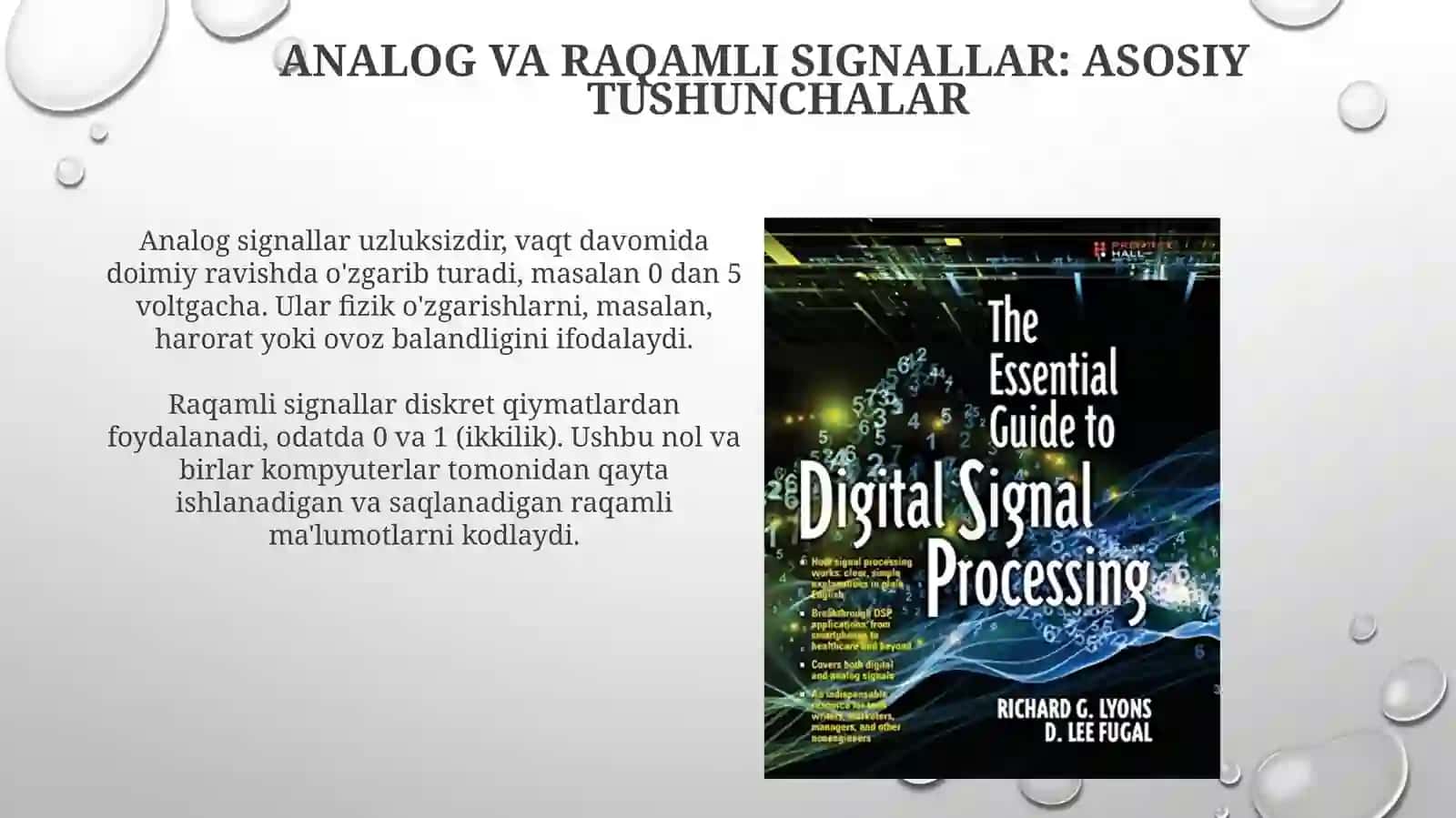 Analog va raqamli signallar 3
