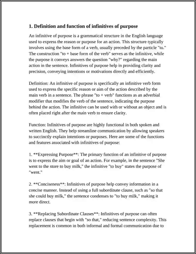 Theme: INFINITIVES OF PURPOSE 3