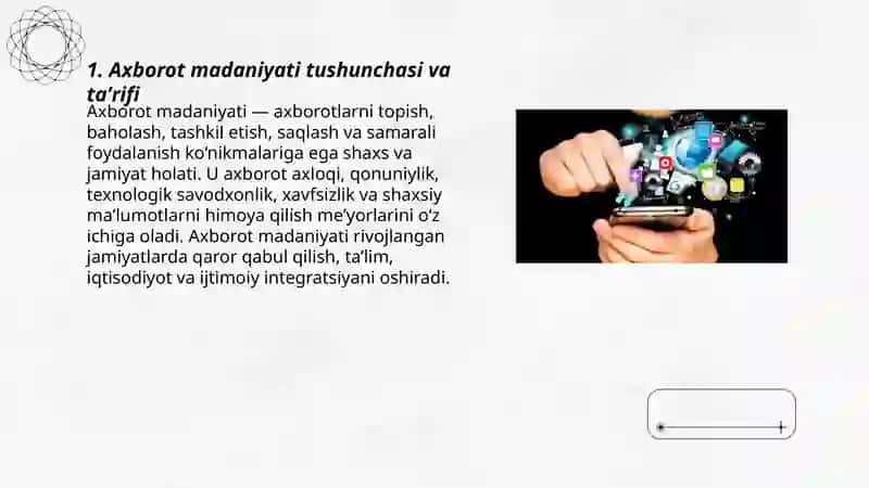 Axborot madaniyati tushunchasi va mohiyati 3