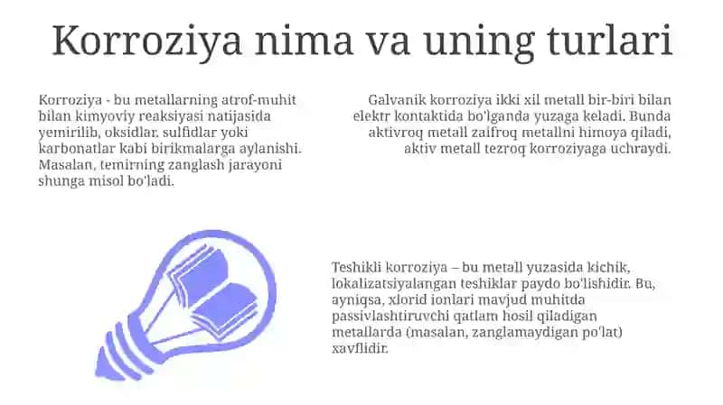 Korroziya nima va uning turlari 3