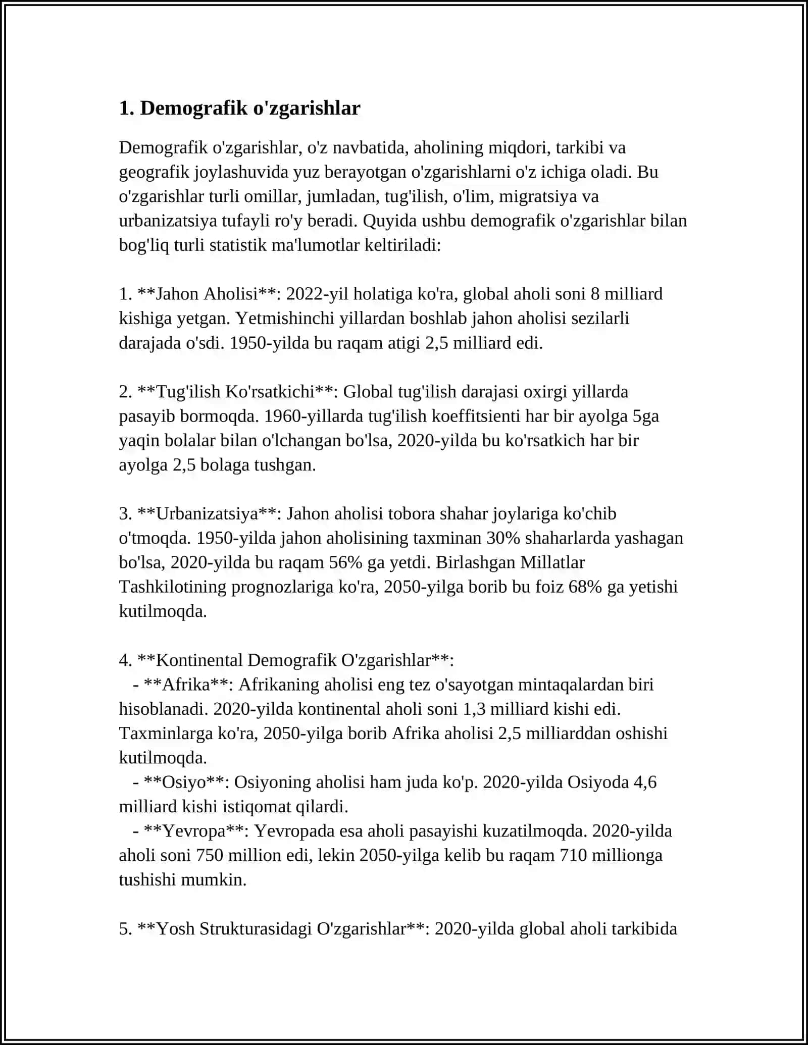 O‘ZBEKISTON RESPUBLIKASIDAGI IJTIMOIY ÔZGARIWLAR 3