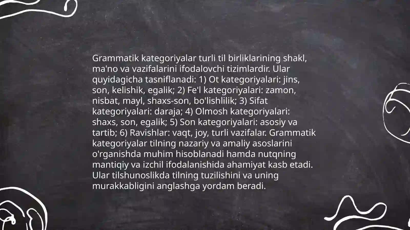 Grammatik Ma'no va Kategoriyalar 3