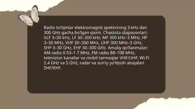 Radio qabul qiluvchi va uzatuvchi elektron qurilmalar 3