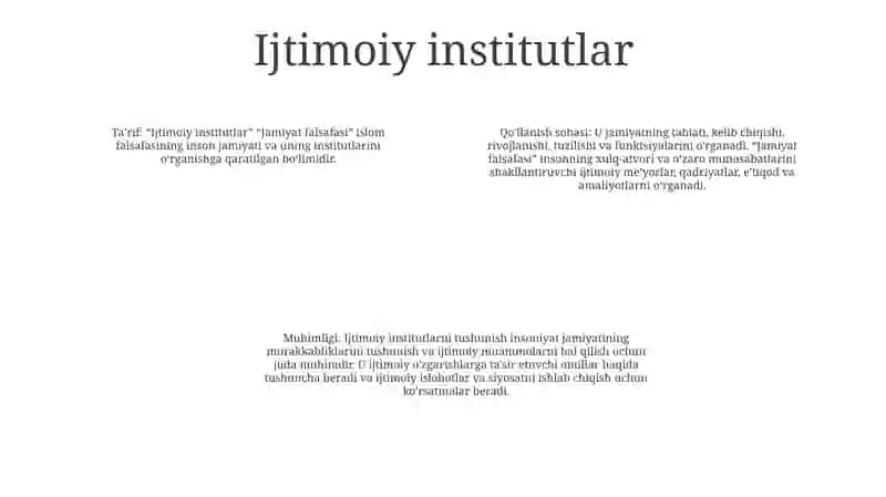 Jamiyat Falsafasi 3