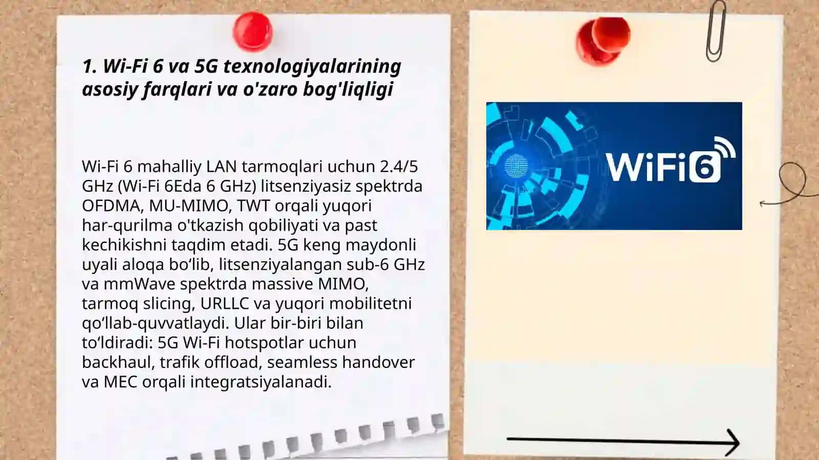Wi fi 6 va 5G texnologiyalarining imkoniyatlari va qo'llanilishi 3