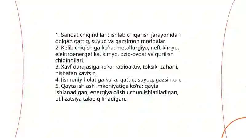 Sanoat chiqindilarini ayta ishlash 3