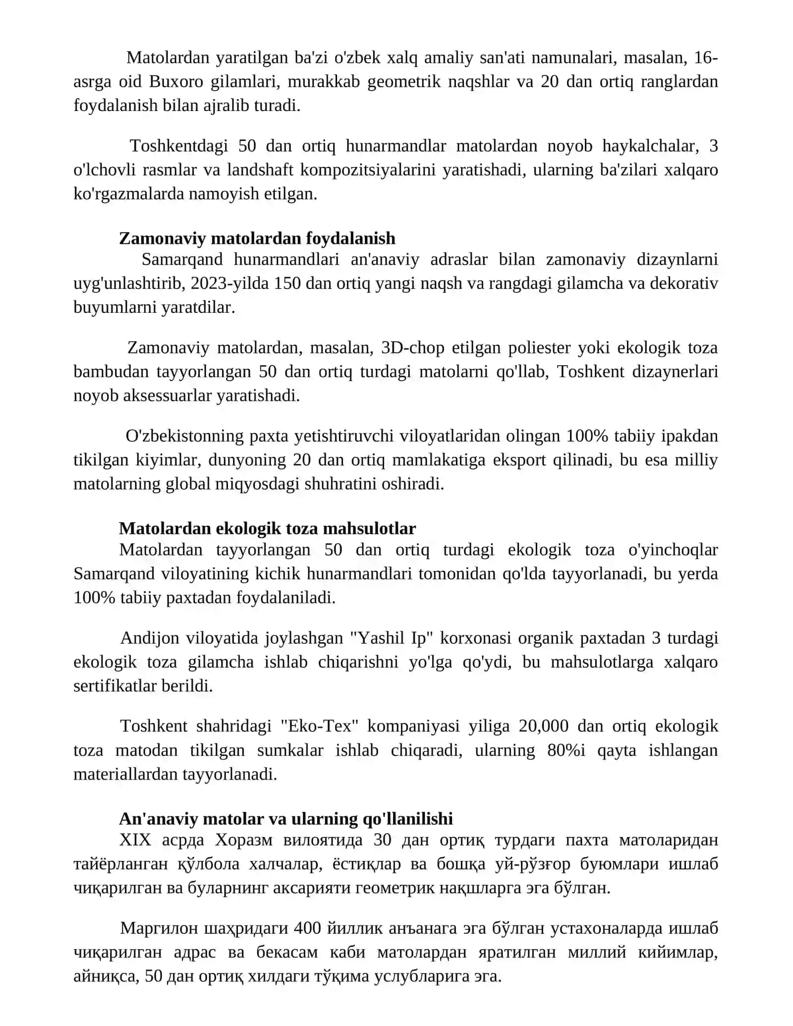 Matolardan ijodiy ishlar 3