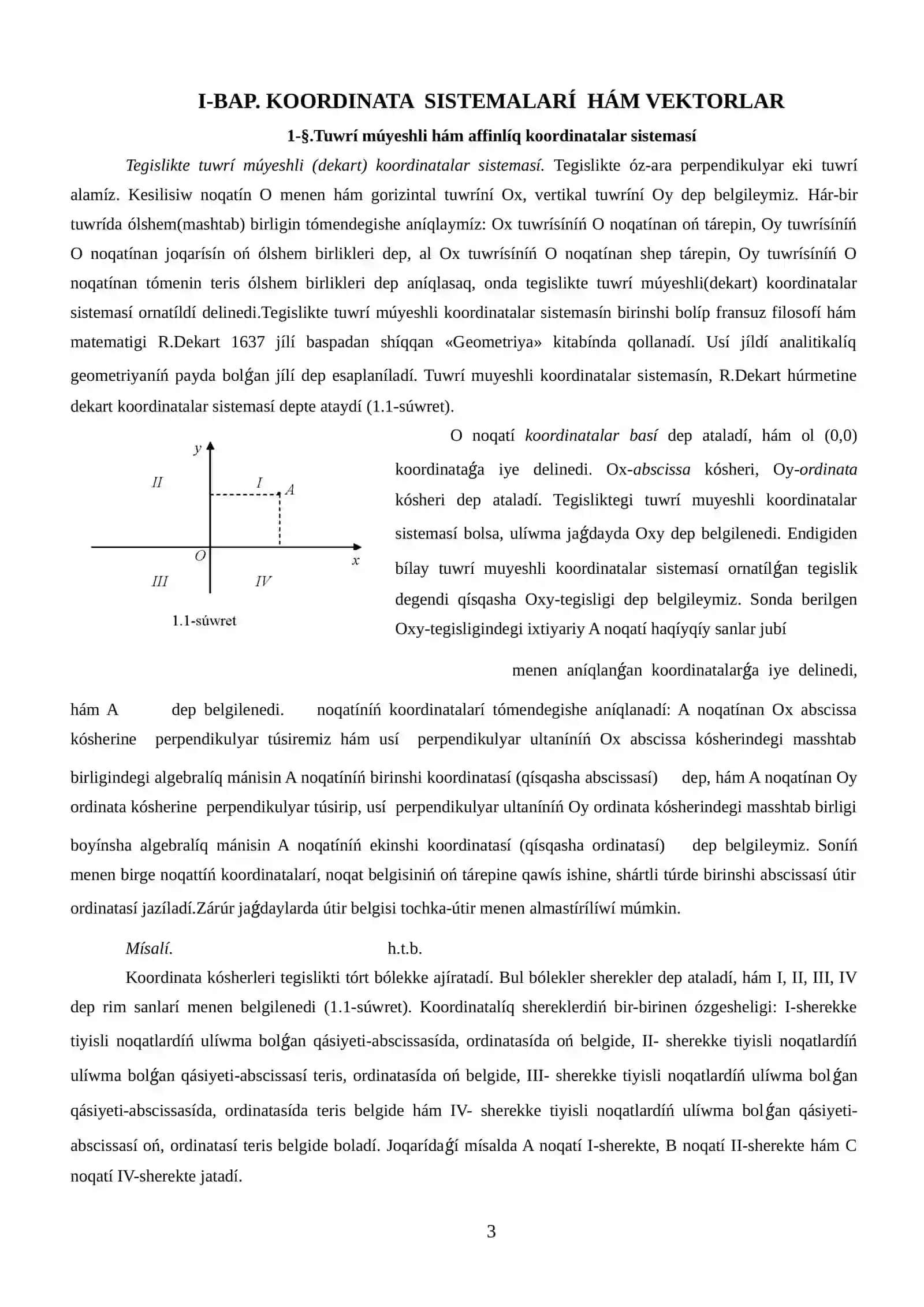 Matematikalíq másele hám esaplardí sheshiw metodlarí 3