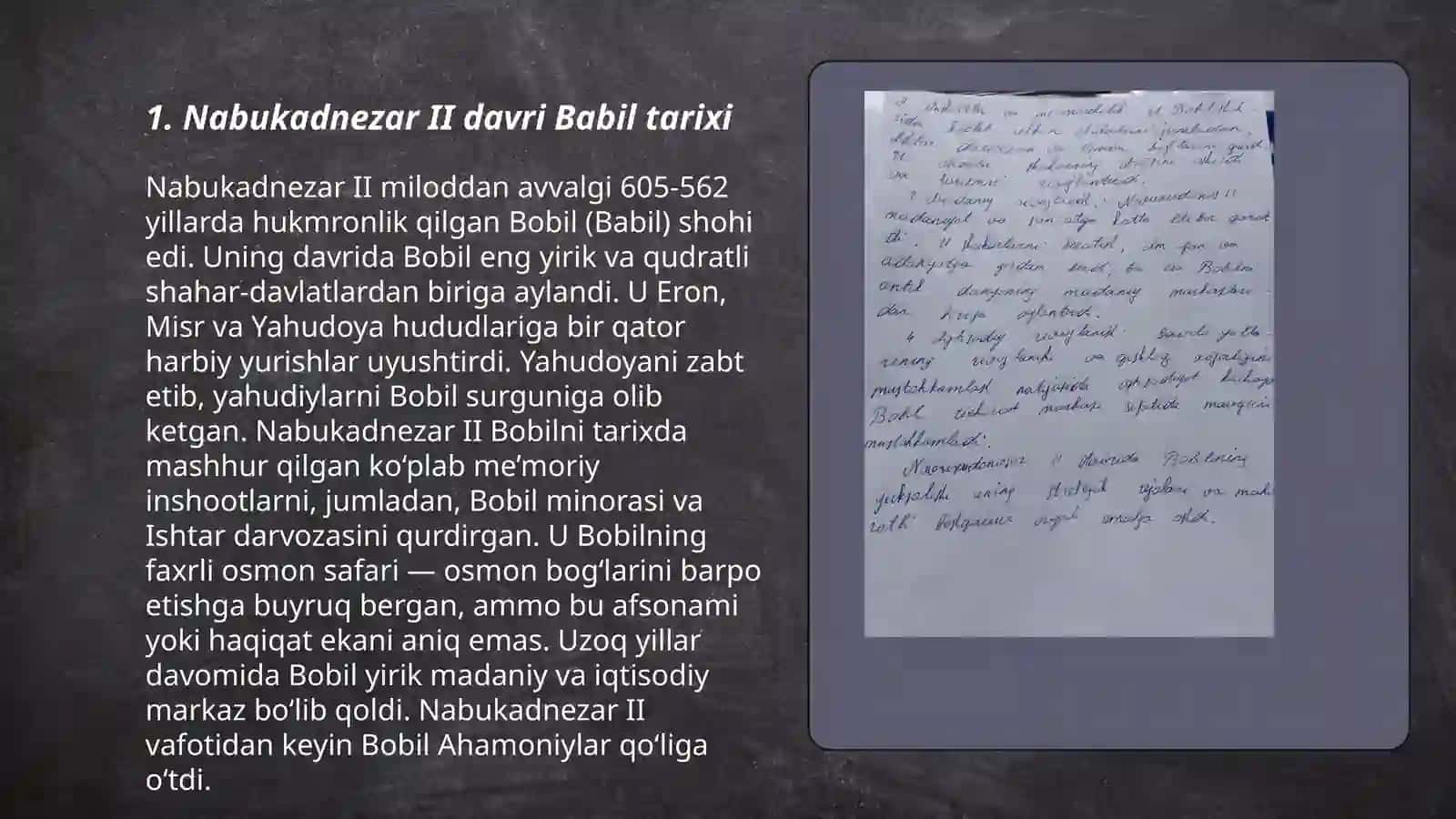 Nabukadnezar II davri Bobil tarixi 3