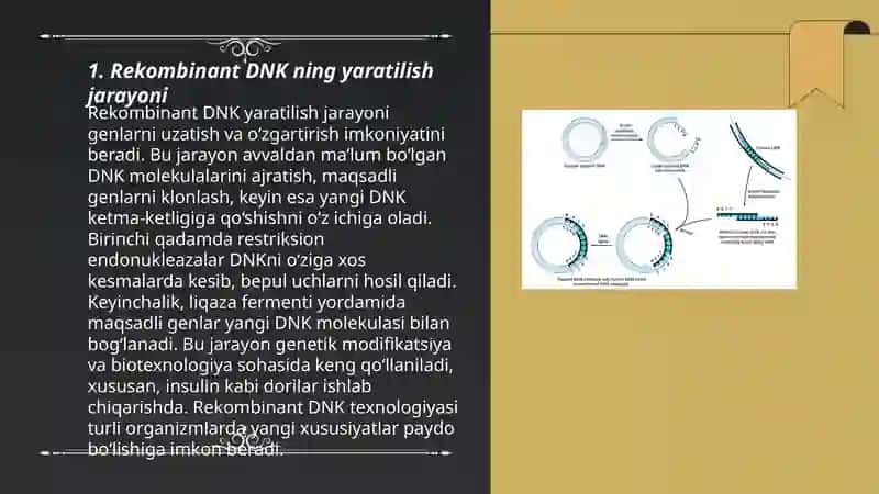 Rekombinant DNK olish 3
