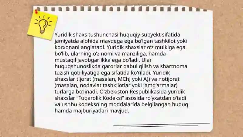 Yuridik shaxslar 3