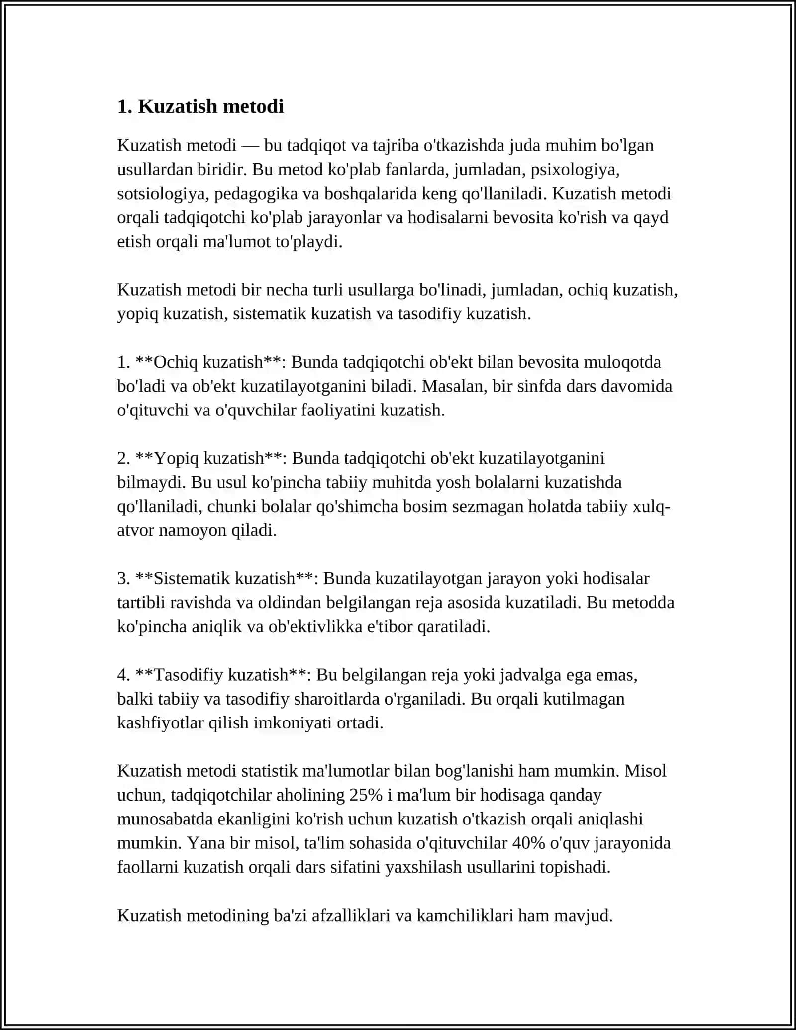 PEDAGOGIK PSIXOLOGIYANING METODLARI 3