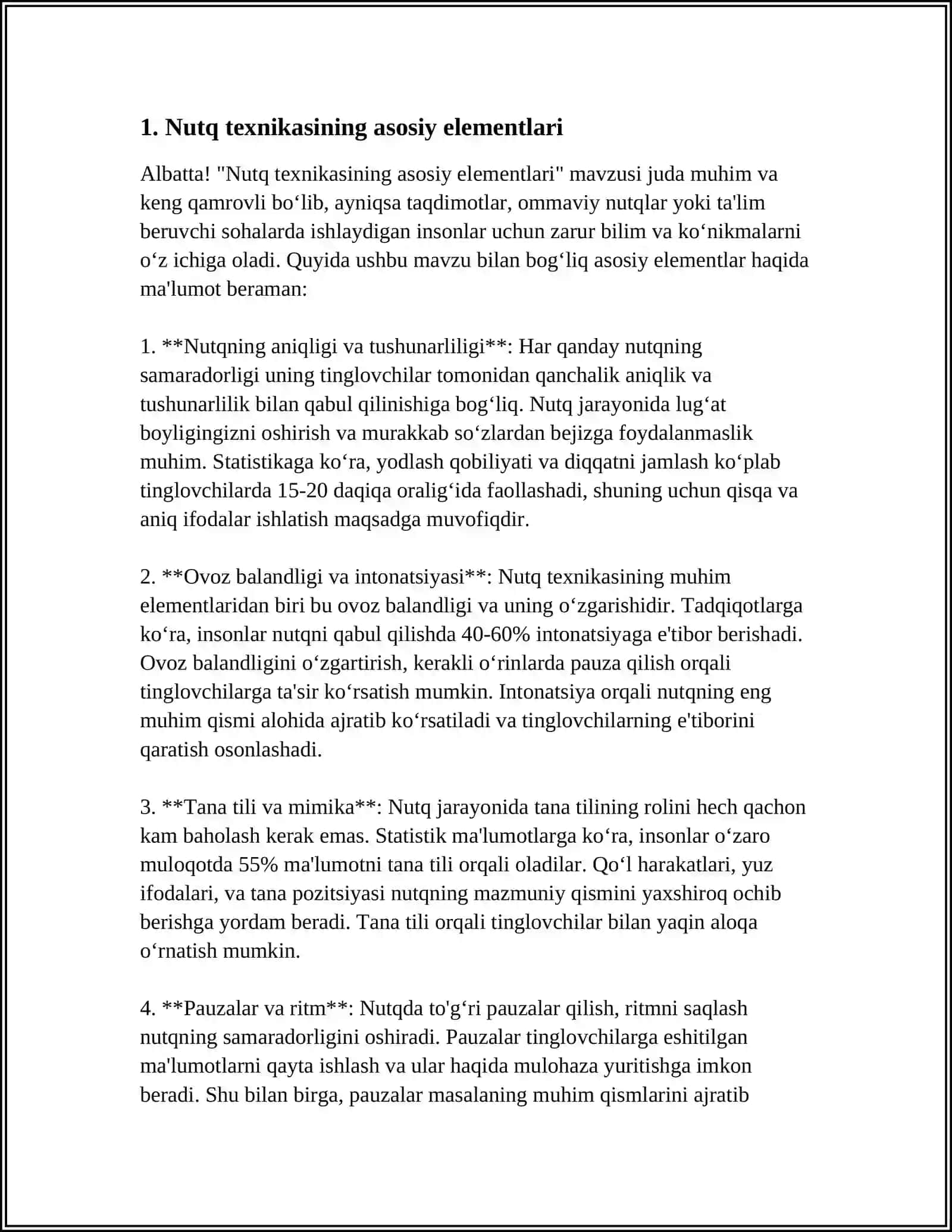 NUTQ TEXNIKASI VA MADANIYATI 3