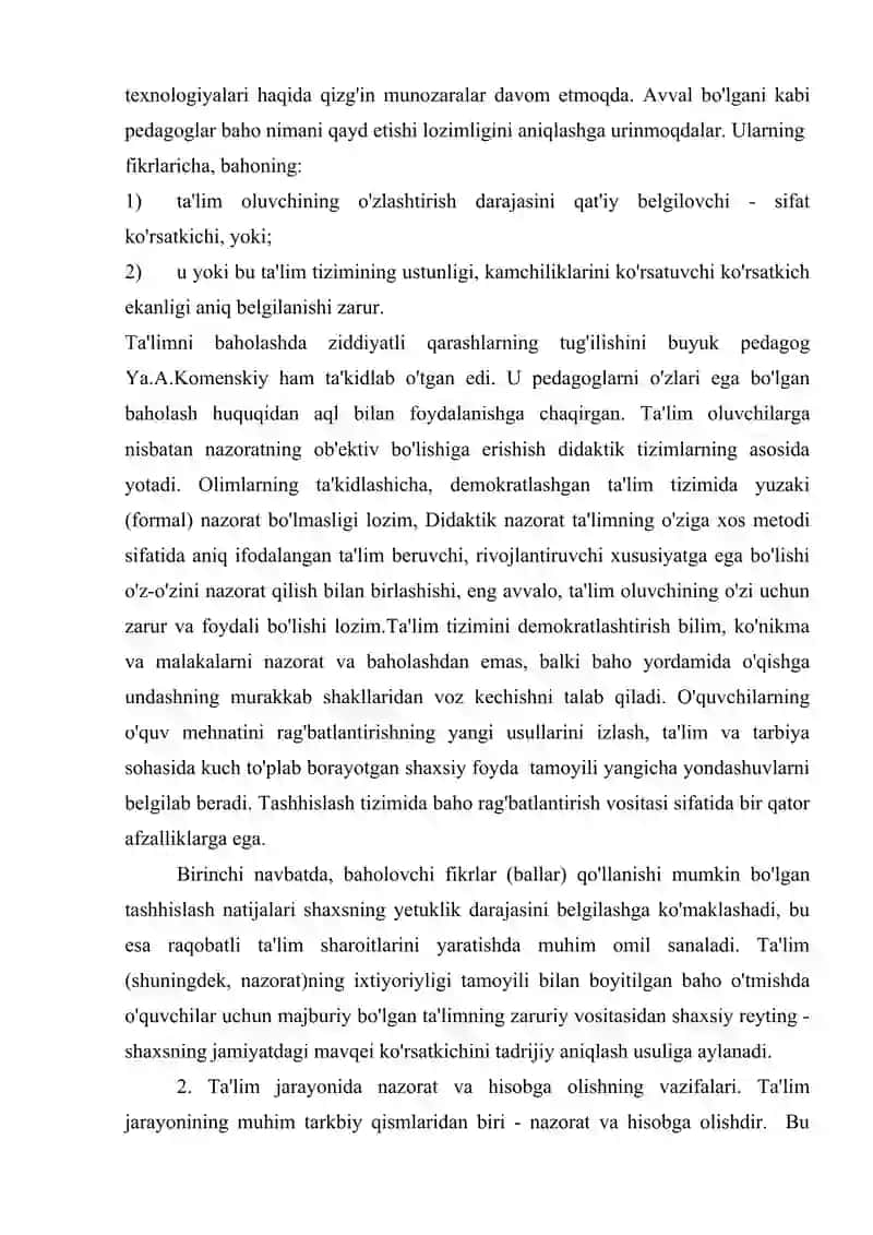 Ta’limni tashxis etish va pedagogik diagnostika 3