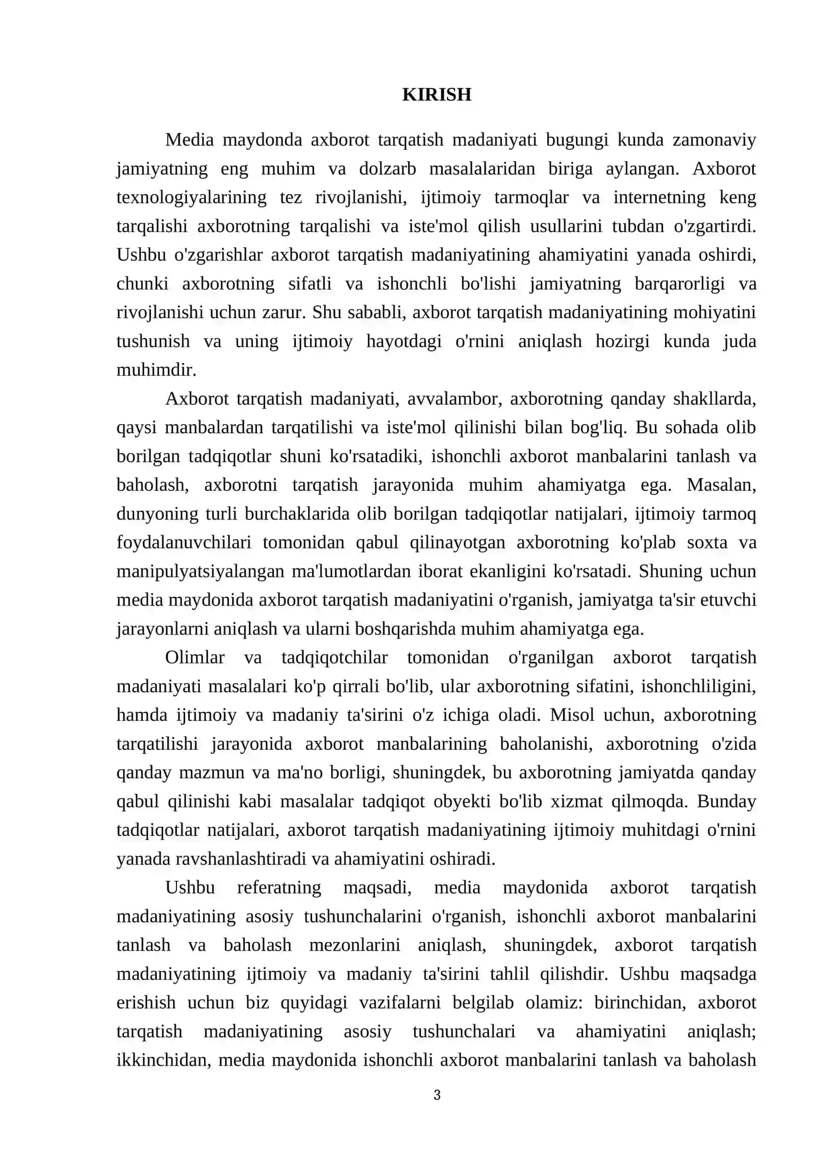 Media maydonda axborot tarqatish madaniyati 3