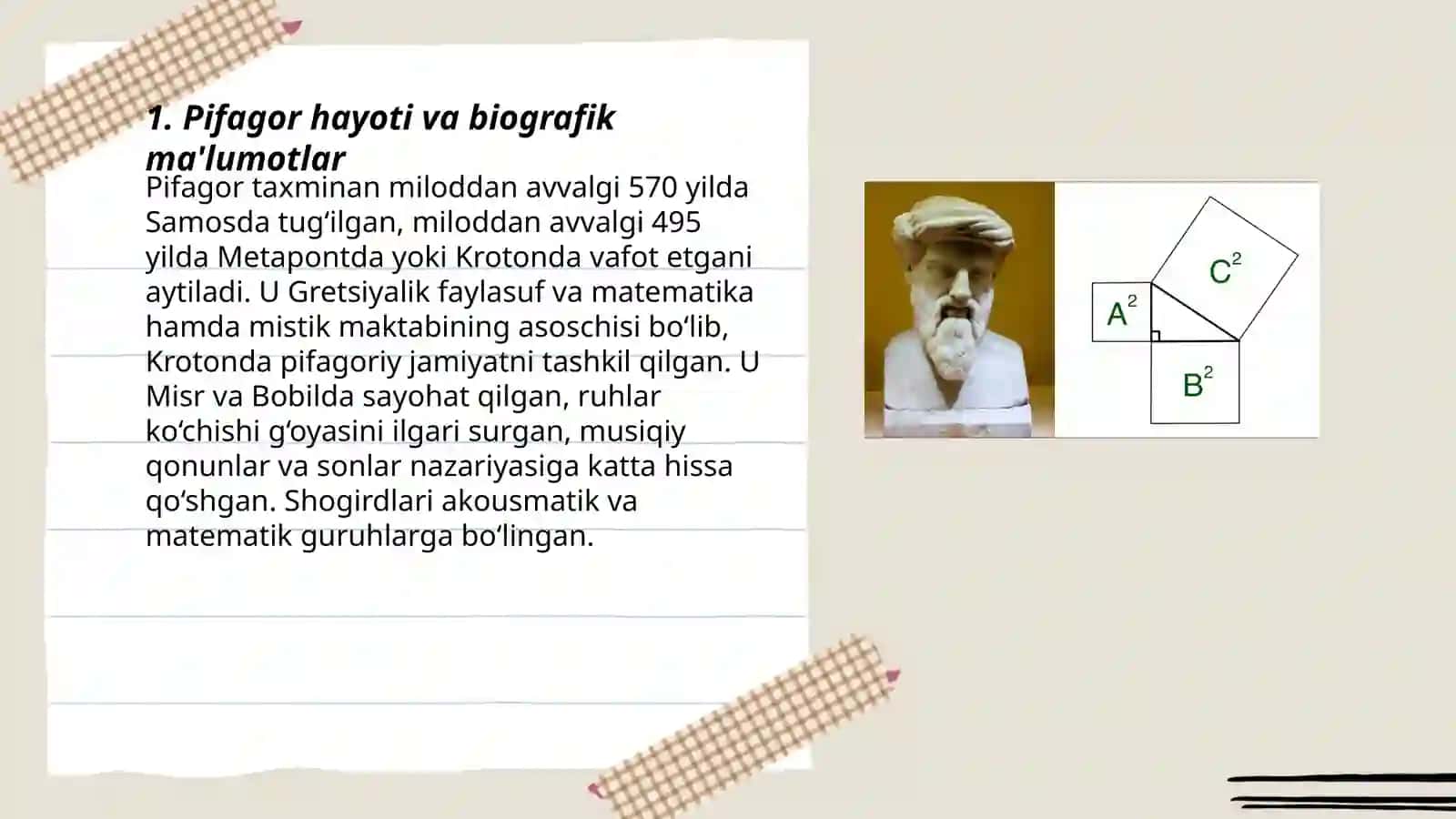 Pifagor va uning falsafiy ta‘limoti 3