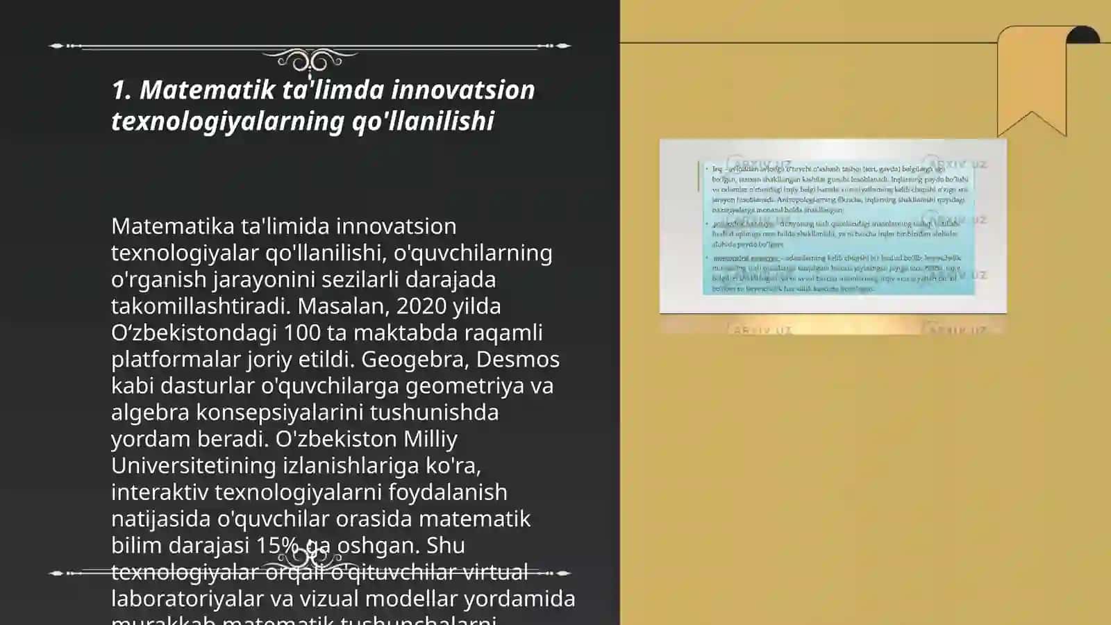 Matematika ta'lim sohasiga oid islohotlar 3
