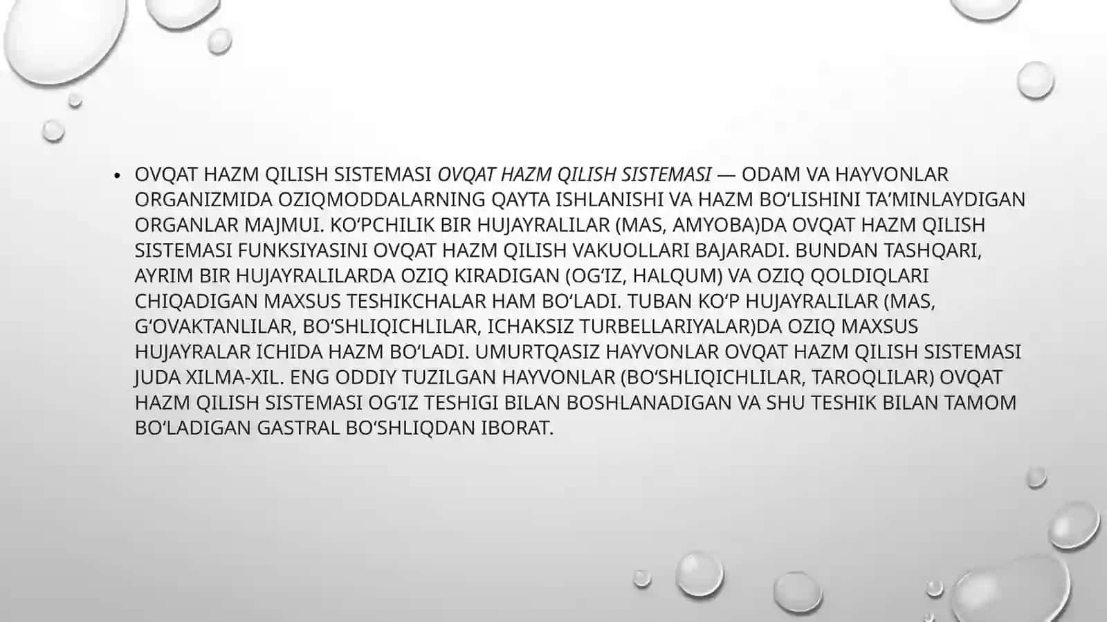 Ovqat hazm qilish sistemasi 3