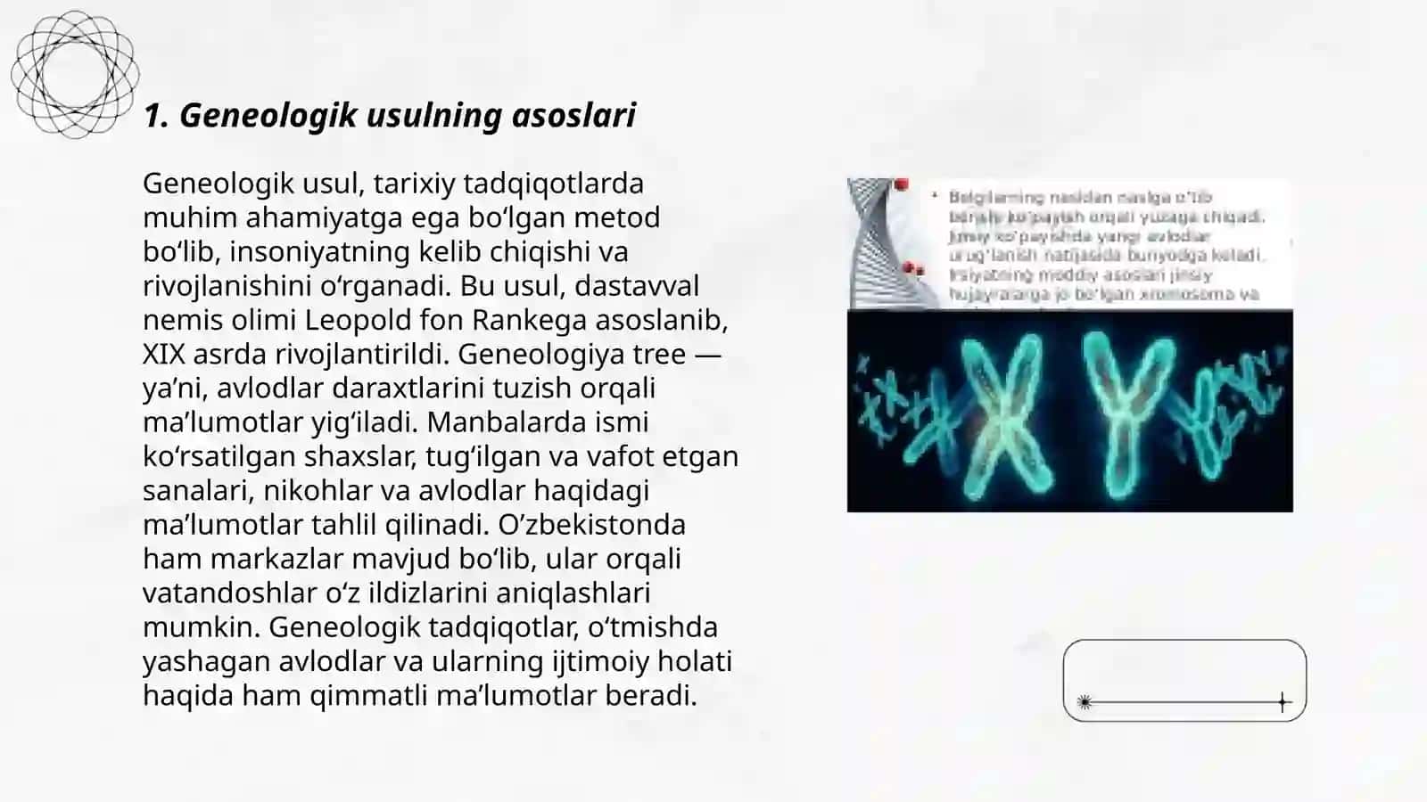 Geneologik usulning irsiy kasalliklarni aniqlashda qo'llanilishi 3