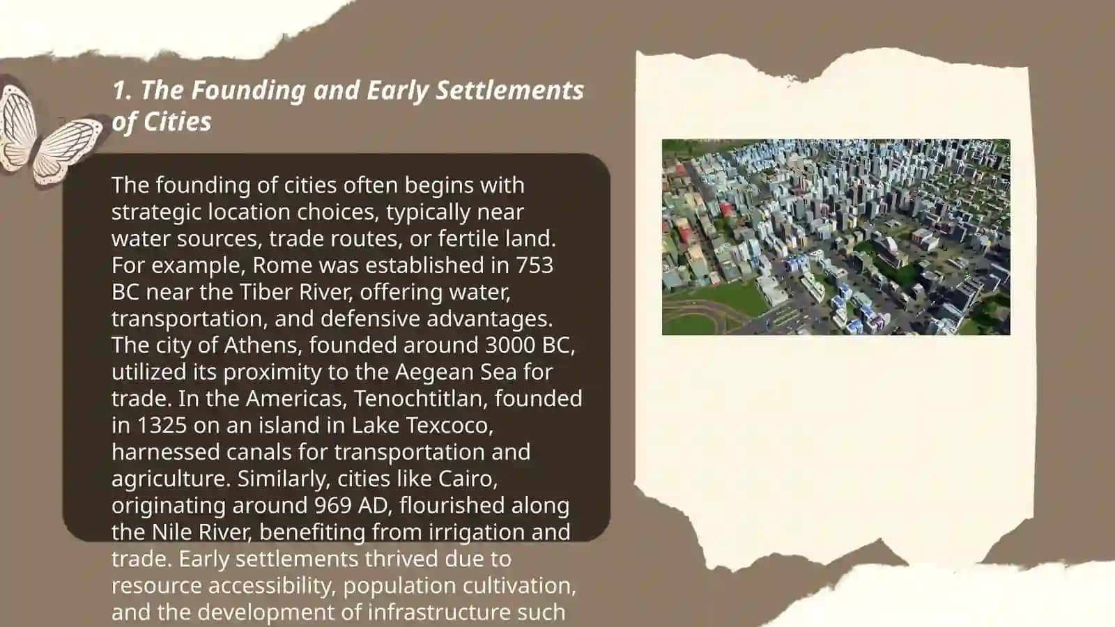 Changing cities. The history of a city 3