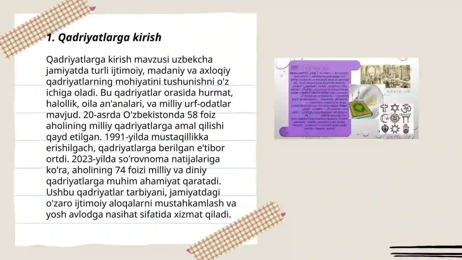 Qadryatlar falsafasi 3