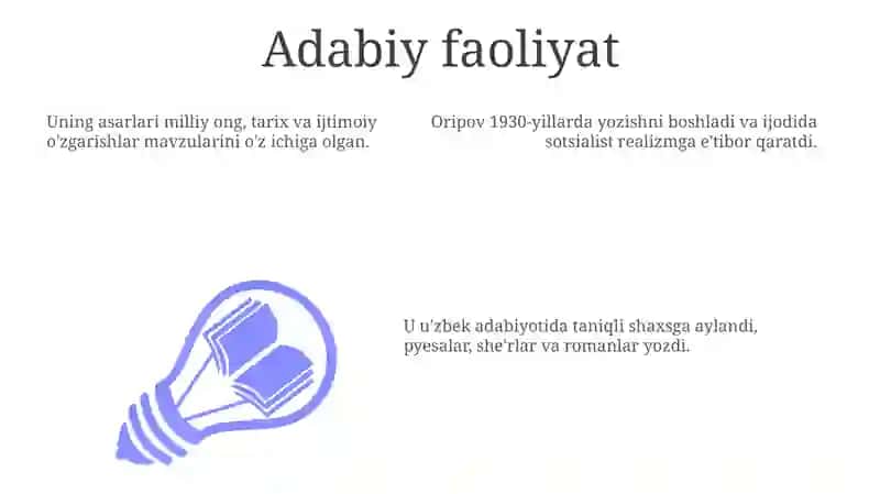 Abdulla Oripov hayoti va ijodi 3